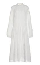 Moda Operandi Matin Lace Trim Dress With Gathered Skirt