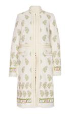 Giambattista Valli Paisley-embroidered Cotton-blend Coat