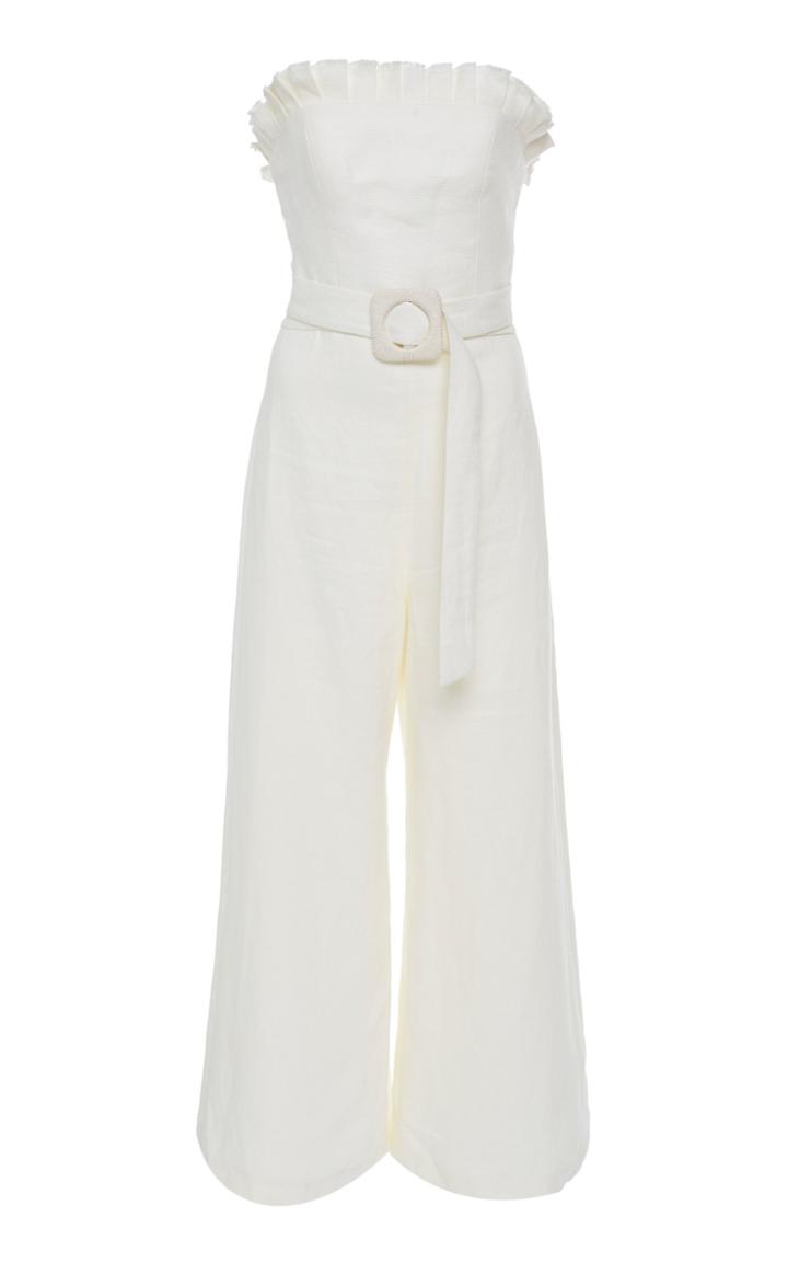 Alexis Eleri Strapless Linen Jumpsuit