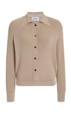 Eftychia Ribbed Knit Polo Top