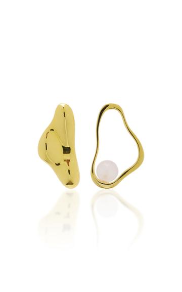 Ejing Zhang 18k Gold Plated Plink Stud Earring