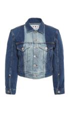 Proenza Schouler Pswl Two-tone Denim Jacket