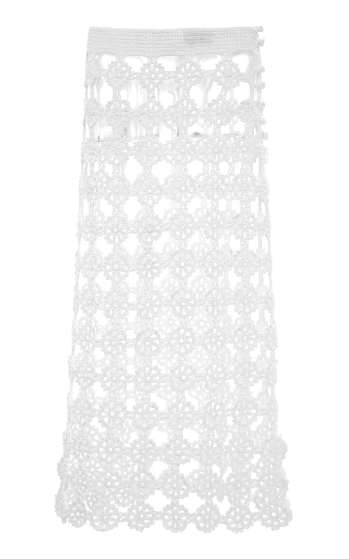 Jil Sander Open Knit Midi Skirt