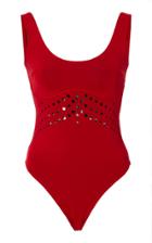 Cynthia Rowley Perforated One Piece