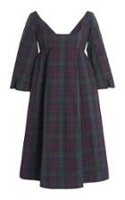 Moda Operandi Rosie Assoulin Plaid Cady Midi Dress