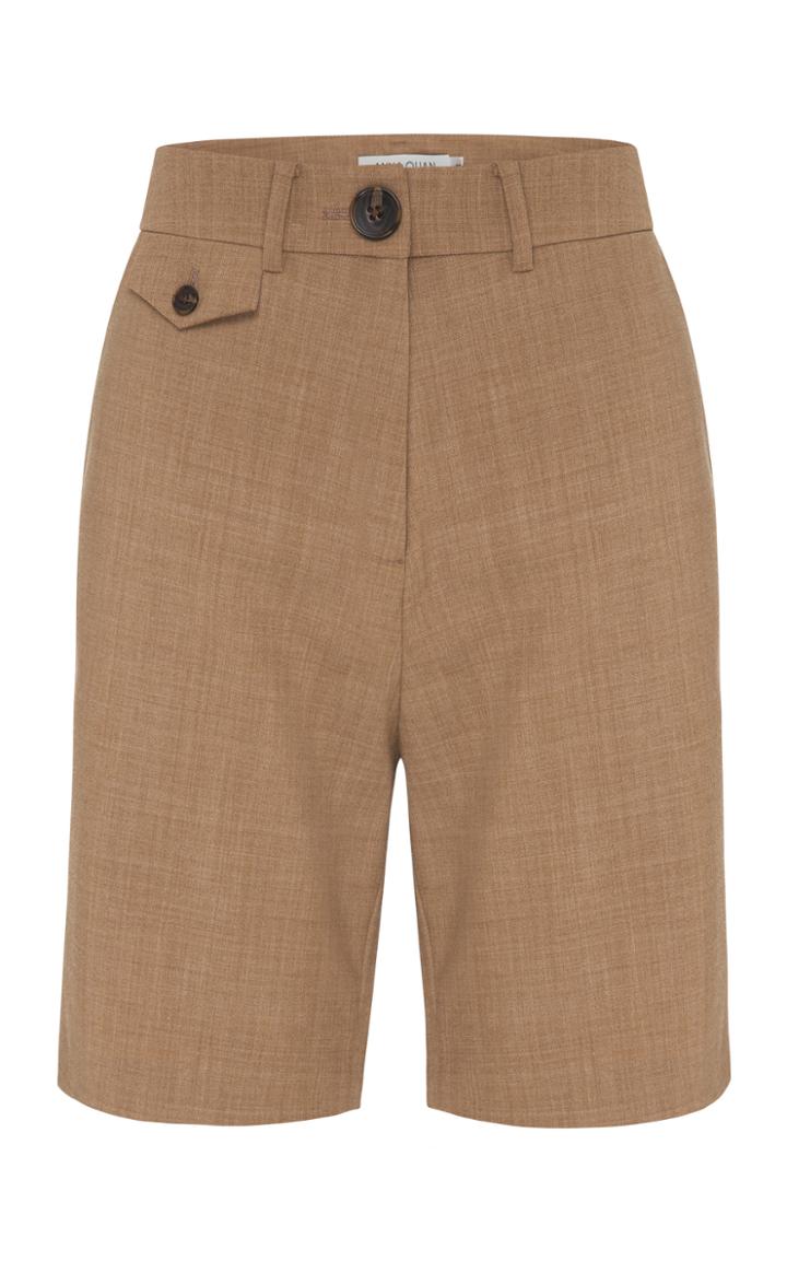 Moda Operandi Anna Quan Patsy High-rise Wool-blend Shorts