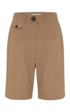 Moda Operandi Anna Quan Patsy High-rise Wool-blend Shorts