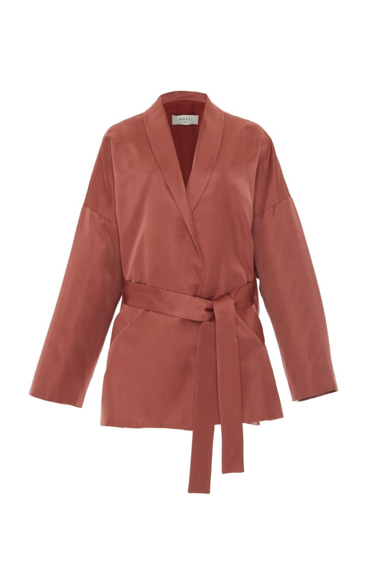 Marei 1998 Pansy Silk Duchesse Tailored Jacket