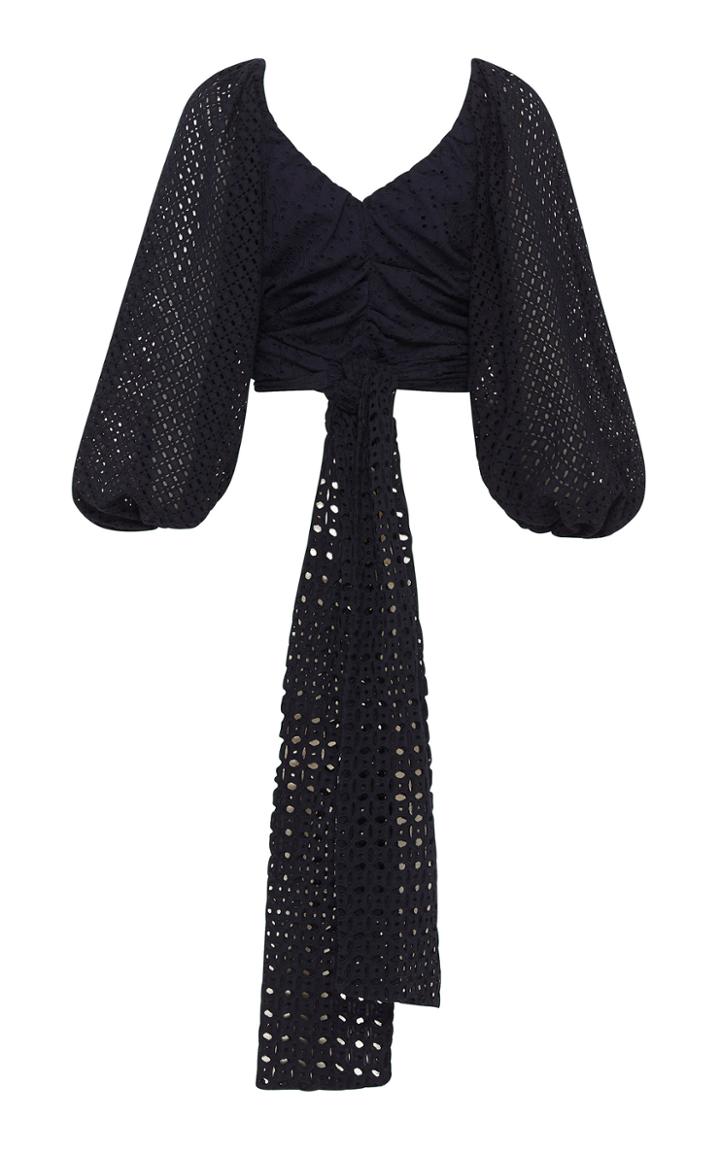 Moda Operandi Rachel Gilbert Dillon Cotton-poplin Wrap Crop Top Size: 0