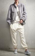 Fabiana Filippi Silver Mink Bomber