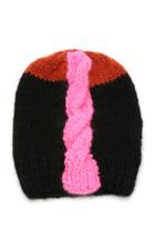 Albertus Swanepoel Color-blocked Cable-knit Beanie