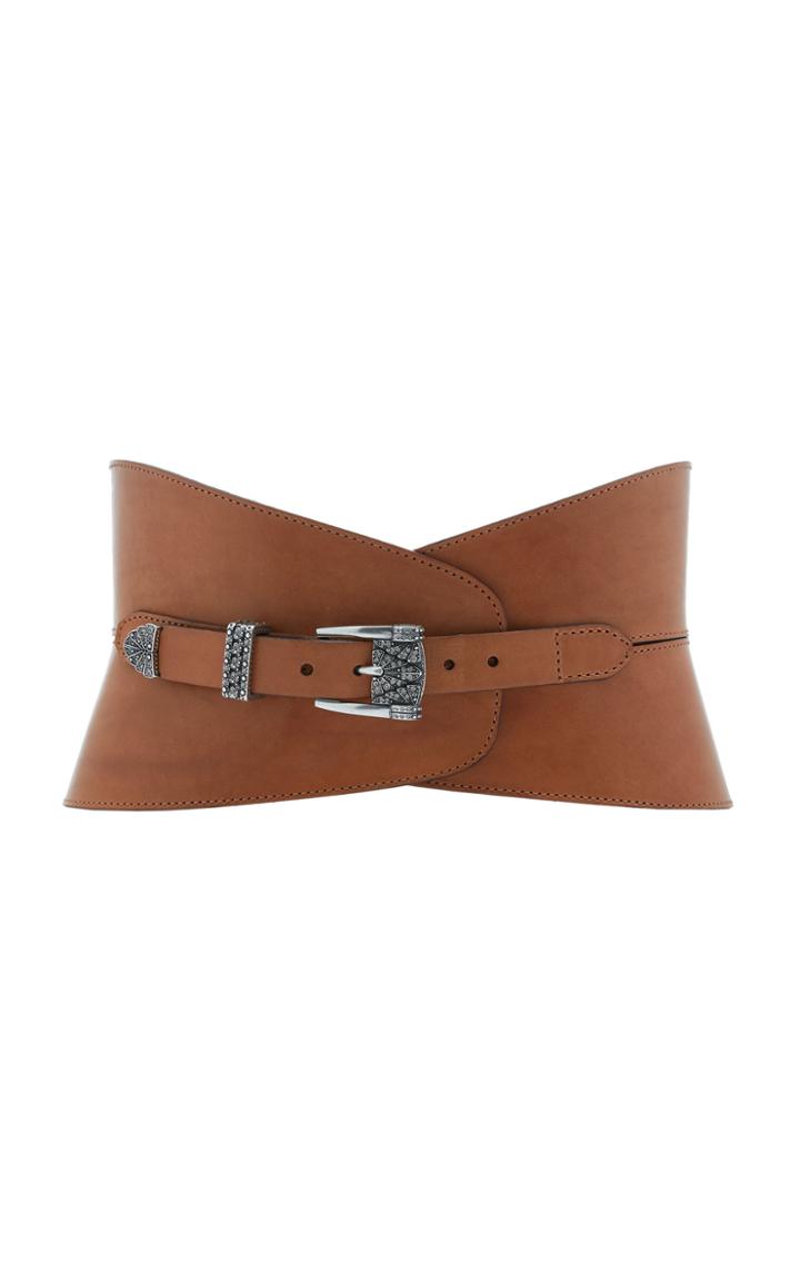 Etro Leather Waist Belt Size: 70 Cm