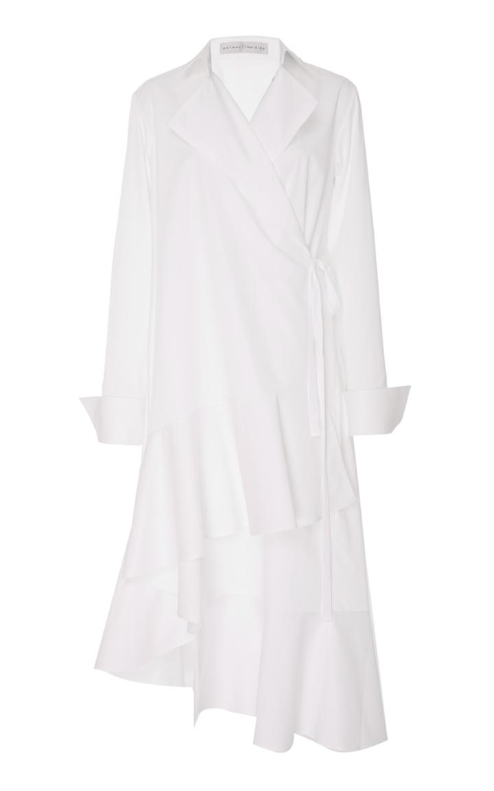 Palmer/harding Palmer//harding Lapel Wrap Shirt Dress