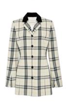 Olivier Theyskens Plaid Tailored Wool-blend Jacket