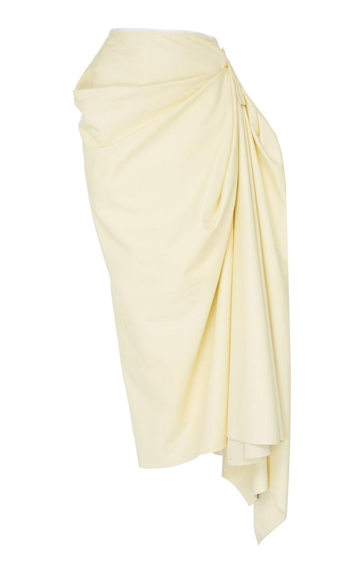 Marni Leather Midi Skirt