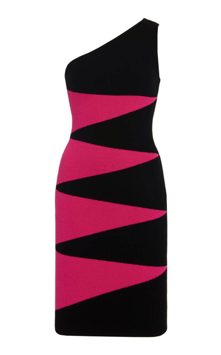 Moda Operandi Victor Glemaud Geo One Shoulder Mini Dress Size: Xs