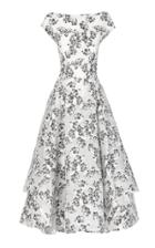 Maticevski Innocents Off-the-shoulder A-line Floral Dress