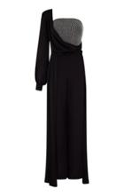 Moda Operandi Safiyaa Sharisha Crystal-embellished Heavy Crepe Jumpsuit