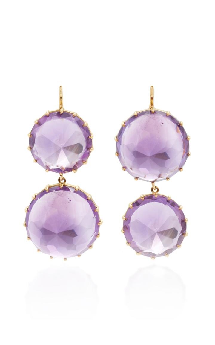 Renee Lewis Antique Amethyst Earrings