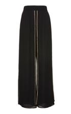 Dundas Wide Leg Silk Chiffon Trousers