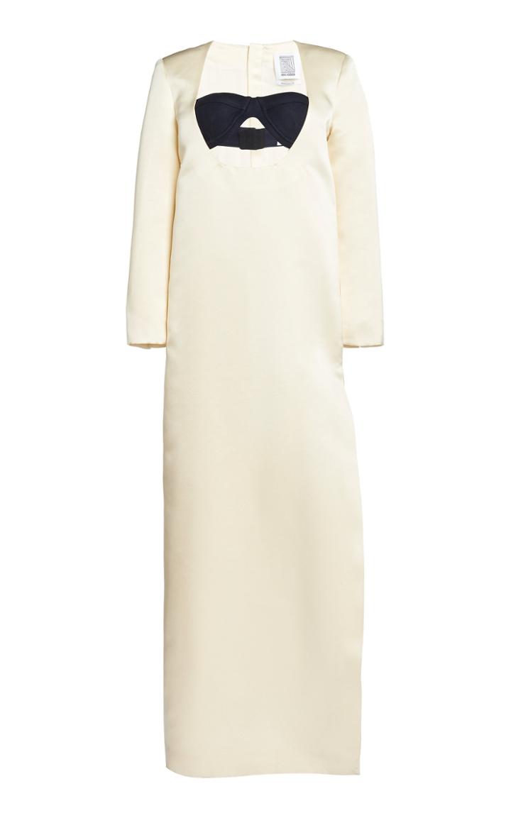 Moda Operandi Rosie Assoulin Slit Silk Maxi Dress