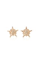 Nam Cho Stars 18k Rose Gold Diamond Earrings
