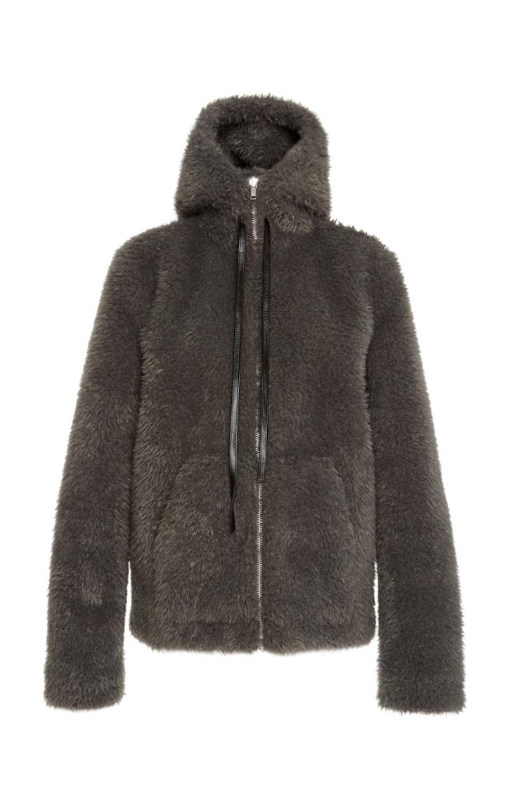 Helmut Lang Faux-fur Bomber Jacket