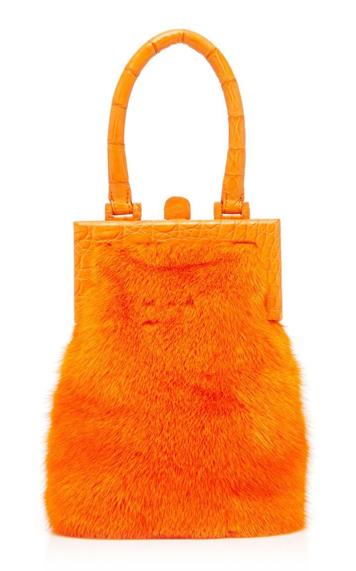 Nancy Gonzalez Mini Mink Top Handle