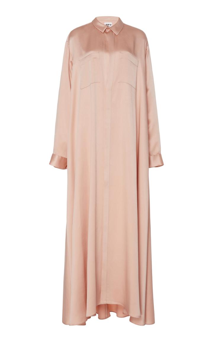 Maison Rabih Kayrouz Satin-effect Maxi Shirt Dress