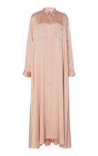 Maison Rabih Kayrouz Satin-effect Maxi Shirt Dress