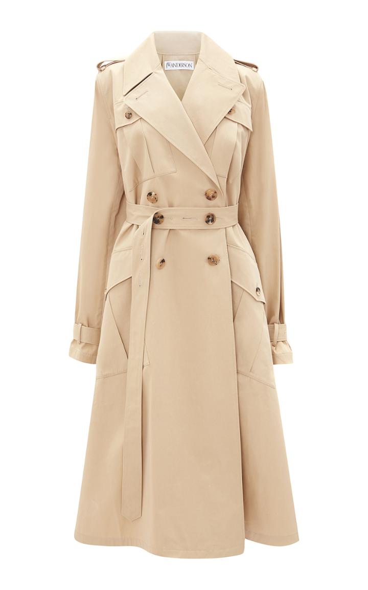 Moda Operandi Jw Anderson Cotton Gabardine Double-breasted Trench Coat