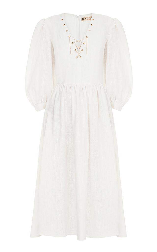 Flow The Label Puffy Sleeve Midi Dress