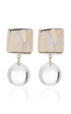 Agmes Luca Sterling Silver And Quartz Earrings