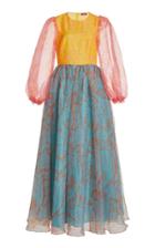 Moda Operandi Staud Viola Printed Crepe Organza Dress