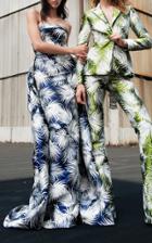 Naeem Khan Printed Pants