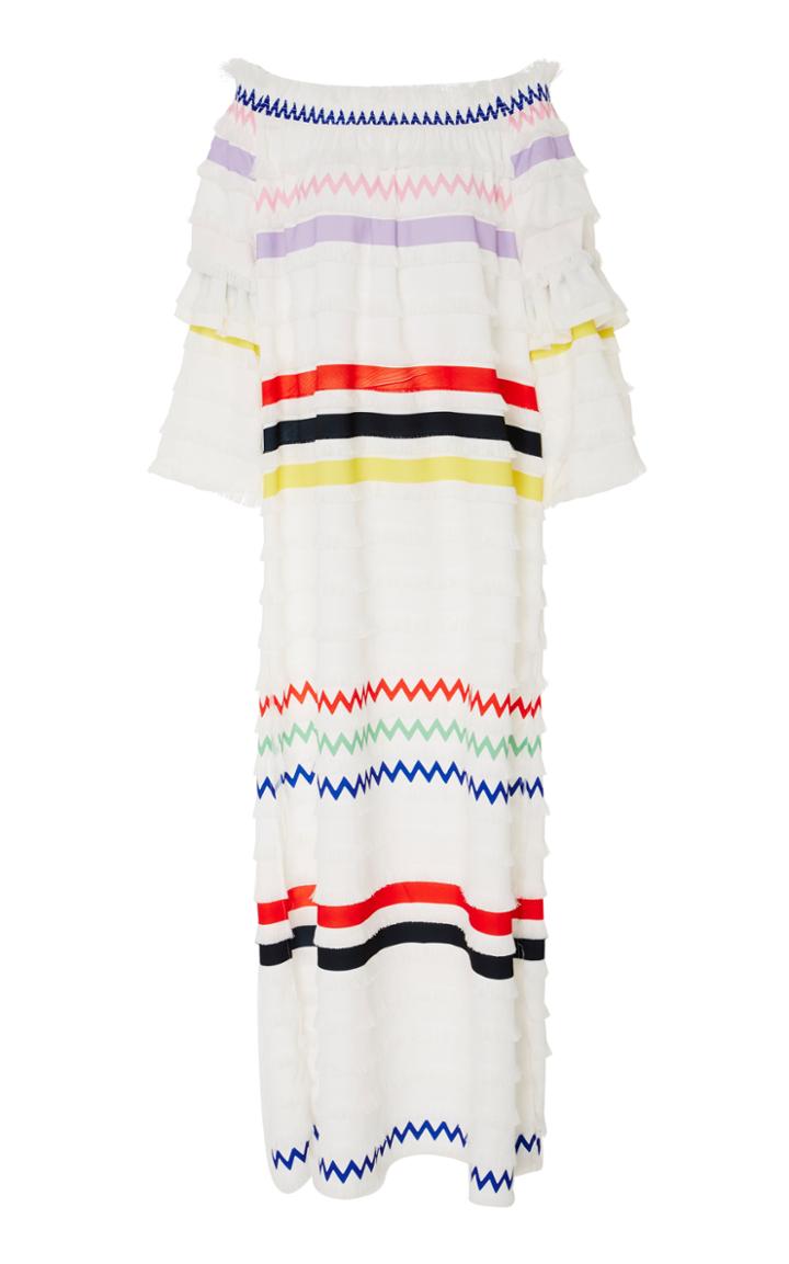 Cynthia Rowley Ditch Plains Fringe Maxi Dress