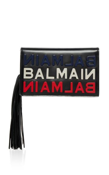 Balmain Pochette In Calf Lisse