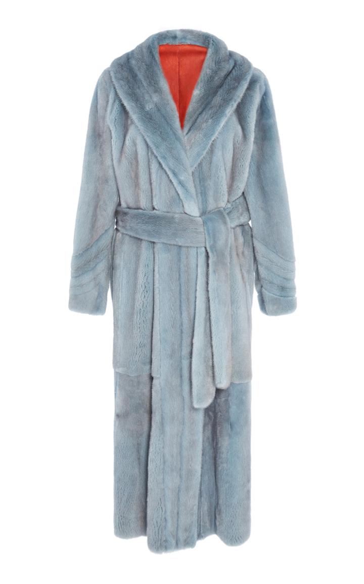 J. Mendel Belted Mink Coat