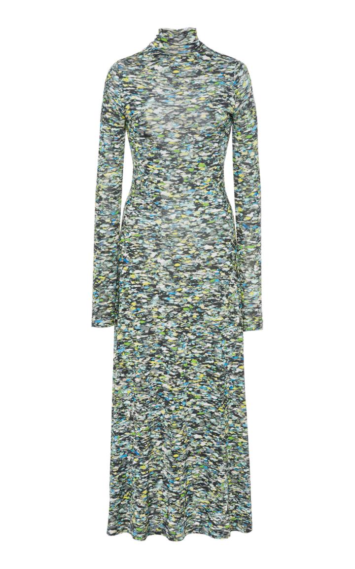 Rosetta Getty Zip Up Turtleneck Dress