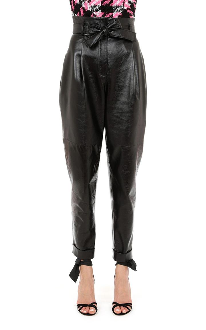 Moda Operandi Philosophy Di Lorenzo Serafini High Waisted Belted Leather Pants