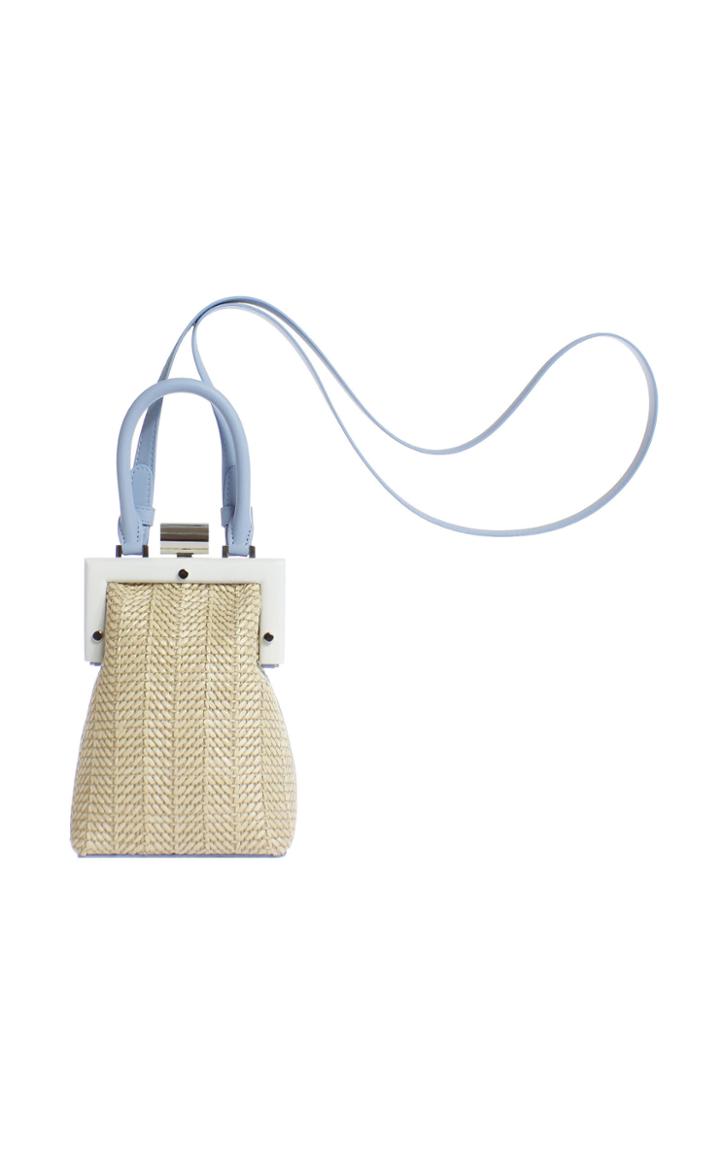 Perrin Paris La Minaudiere Raffia Bag