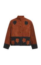 Moda Operandi Bode Suede Clover Welding Jacket