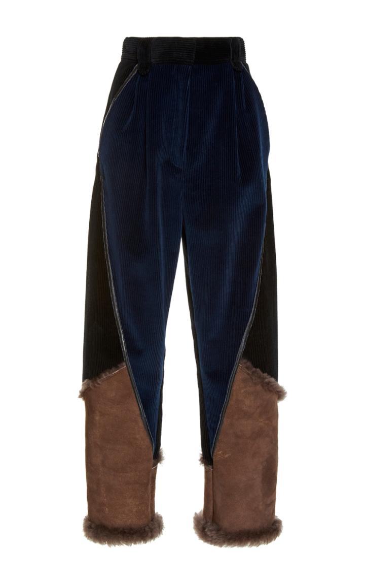 Etro Corduroy High Waisted Trousers