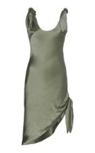 Cult Gaia Delilah Tie-detailed Silk-satin Mini Dress