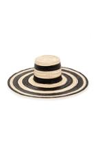 Janessa Leone Eloise Striped Straw Hat