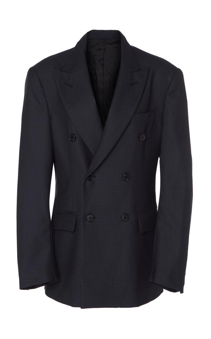 Matthew Adams Dolan Double Breasted Wool Blazer