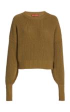 Moda Operandi Altuzarra Anthea Cashmere-cotton Puff-sleeve Sweater