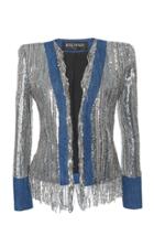 Balmain Sequin Fringe Jacket