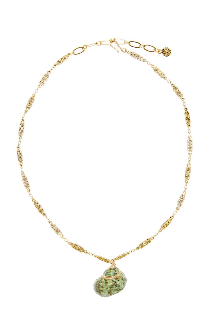 Brinker & Eliza Pass The Spf 24k Antique Gold Pendant Necklace