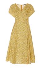 Zac Posen Floral-patterened Midi Dress